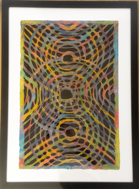 RAINBOW LACE ON BLACK - Doreen AVILA, artist