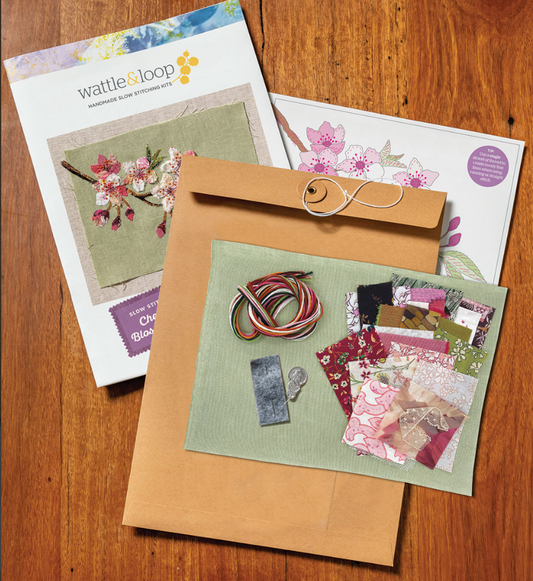 Cherry Blossom Slow Stitching Kit