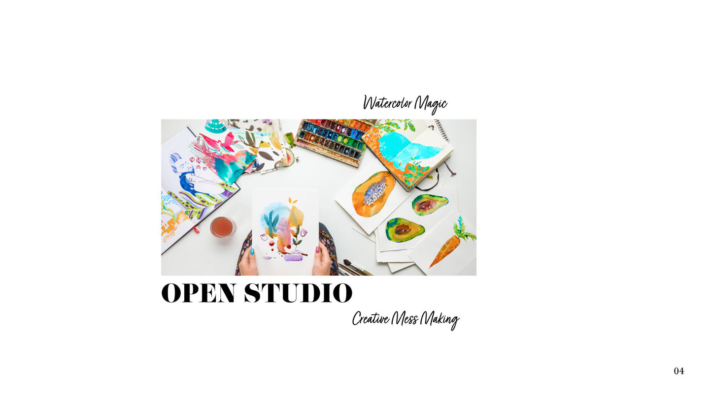 SATURDAY MORNING OPEN STUDIO