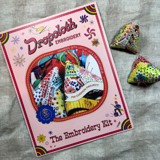 Hand-Embroidered Pin Cushion Project Kit